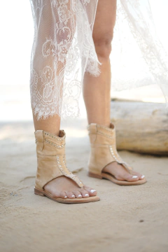 Imagen de Sandalia Tarifa Beige - ENTREGA INMEDIATA