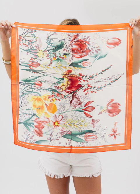 PAÑUELO DE SEDA ESTAMPADO 2 - comprar online