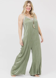 Mono Lencero Seda Verde Militar - comprar online