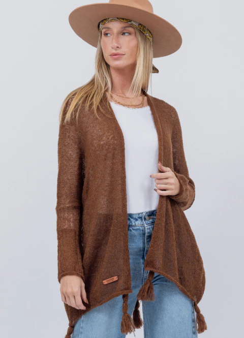 Saco Basico de Mohair Chocolate - comprar online