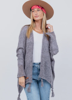 Saco Basico de Mohair Gris Oscuro - comprar online