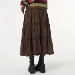 Saia brown grunge - Baby Black Shop