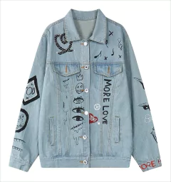 Jaqueta Jeans Grafite