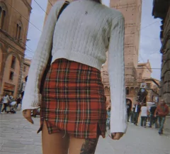 Image of Saia Xadrez Vermelha ( encomenda )