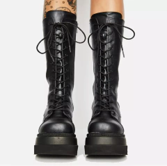 Bota cano longo chunky