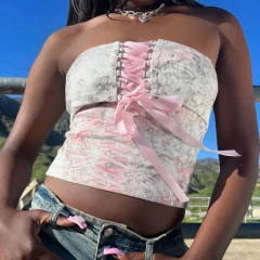 Tube top lace cute na internet
