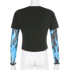 Cropped Camiseta blue dragon - loja online