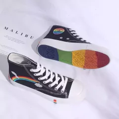 Tênis rainbow cano longo ( encomenda )