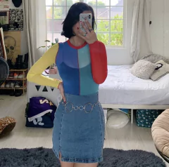 Cropped Color block (encomenda) - buy online