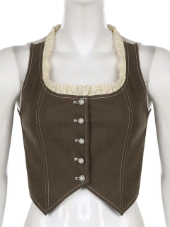 Cropped corset grunge - loja online