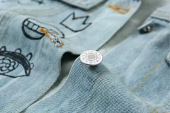 Jaqueta Jeans Grafite - Baby Black Shop