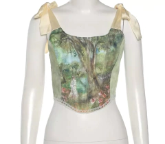 Cropped corset Renaissance on internet
