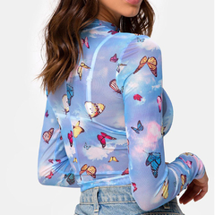 Crop top Butterfly on internet