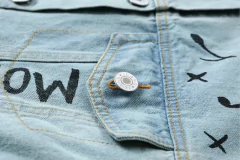 Jaqueta Jeans Grafite na internet