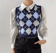 Pullover xadrez - Baby Black Shop