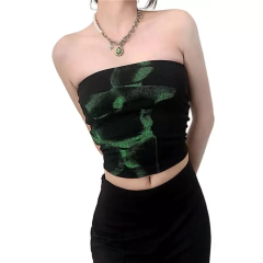 Cropped top green club - comprar online