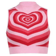 Pullover pink heart - online store