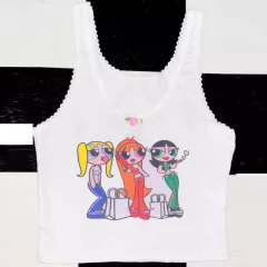 Cropped Powerpuff Girls special edition ( encomenda )