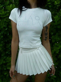Saia plissada Kari - Baby Black Shop