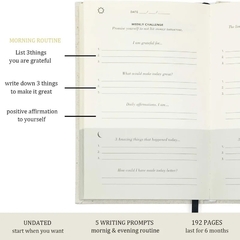 The gratitude journal caderno - online store