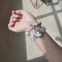 Pulseira relógio pearl - Baby Black Shop