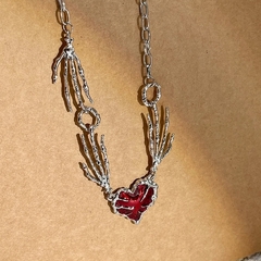 Colar skull heart - online store