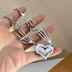 Colar skull heart - Baby Black Shop