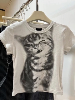 Camisa cute cat on internet