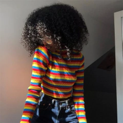 Cropped rainbow manga longa (encomenda) on internet