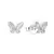Aro Mariposa Nacar-Plata(unidad) - comprar online
