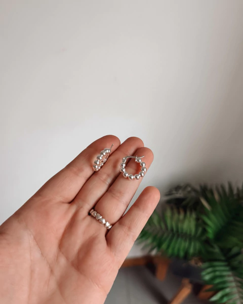 Argollas Rules-Acero Blanco (par) - comprar online