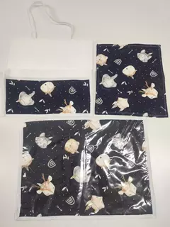 Set De 3 Piezas Jardín Infantes Mantel Toalla Servilleta Blue - comprar online
