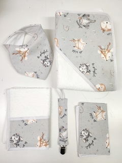 Set de baño 2 aquarela gris - comprar online