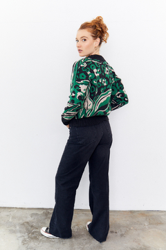 Sweater Jacquard Hojas - chica