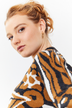Sweater Jacquard Hojas - tienda online