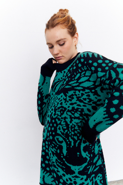 Sweater Jacquard Faces en internet