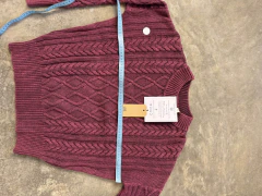 sweater greta gastado bordeaux UNICO 005 - tienda online