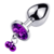 Plug Cascabel+strass LARGE :: Plug acero L Exitoys - comprar online