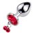 Plug Cascabel+strass LARGE :: Plug acero L Exitoys