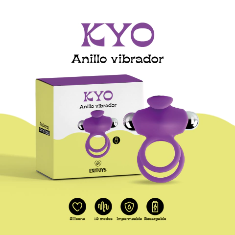 Anillo Vibrador Recargable :: Anillo Kyo Exitoys