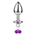 Imagen de Plug Cascabel+strass LARGE :: Plug acero L Exitoys