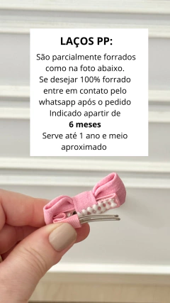 Kit de presilhas PP (6 lacinhos) na internet