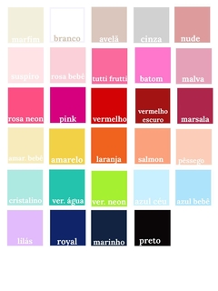 Sobre Tabela de cores