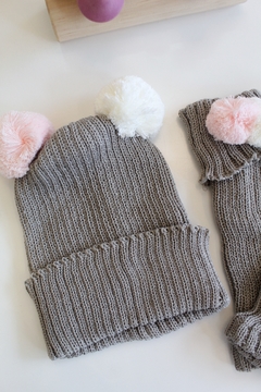 Conjunto touca e polaina 1 à 3 anos