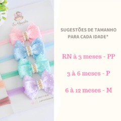 Sugestão de tamanho- Faixa de meia