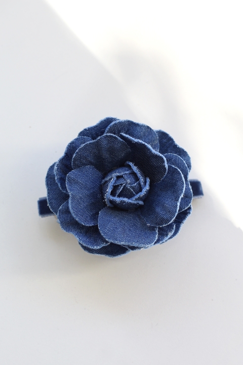 Flor Camélia Jeans (unidade) - comprar online