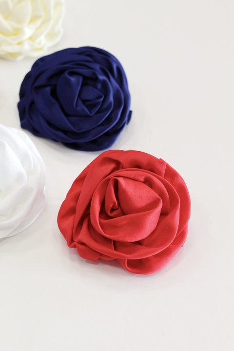 Flor Acetinada Vermelha (unidade) - comprar online