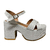 Sandalia Vegan Plata 941 LOREN - comprar online