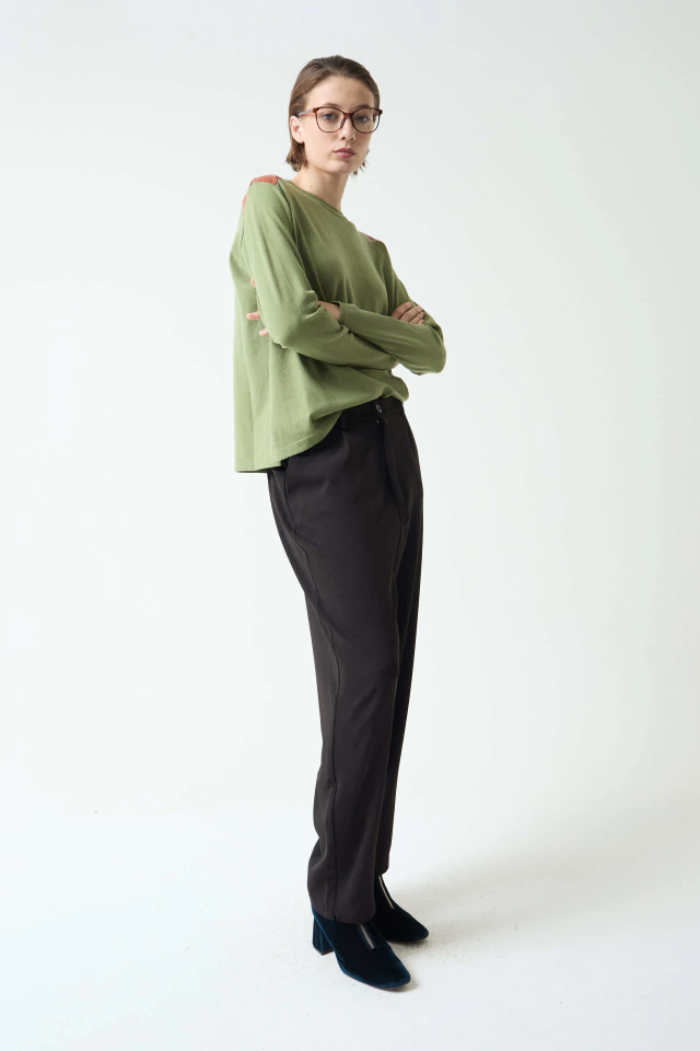 pantalon cigarette Lior black - comprar online