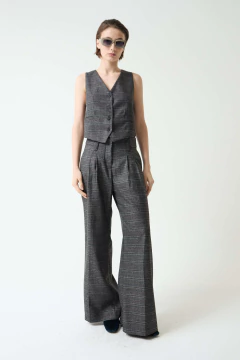 pantalon escoces Glen gris en internet
